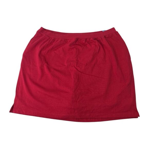 Liz & Me Red Jersey Skort Comfy Stretch Sz 1X  18/20‎ NEW - Picture 1 of 5